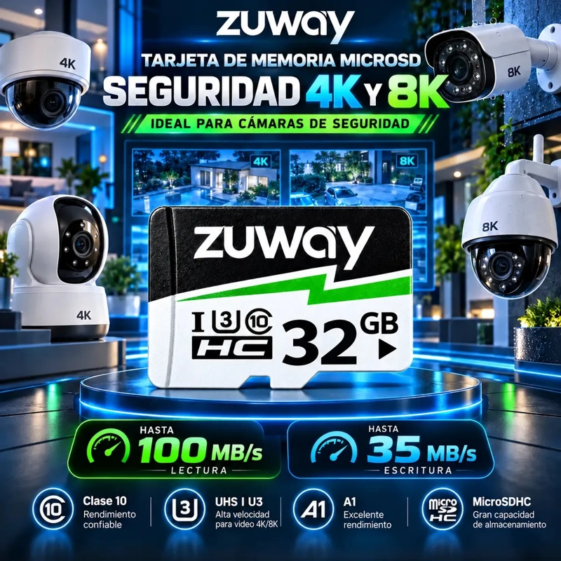 TARJETA MEMORIA MICROSD 32GB CLASE 10 U3 A1 100MB/S - 5