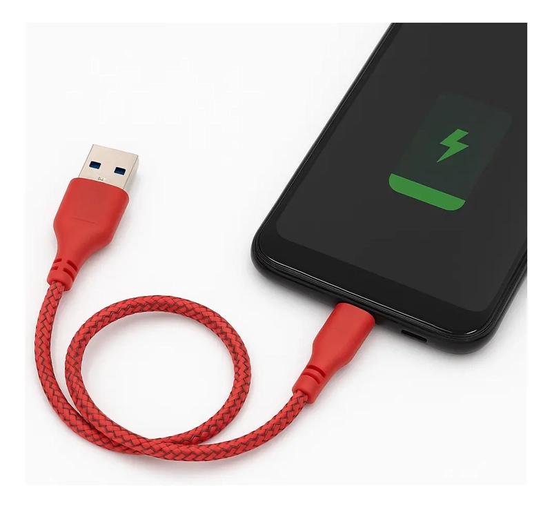 CABLE USB A MICRO V8 1 METRO CARGA RAPIDA PARA CELULAR - 4