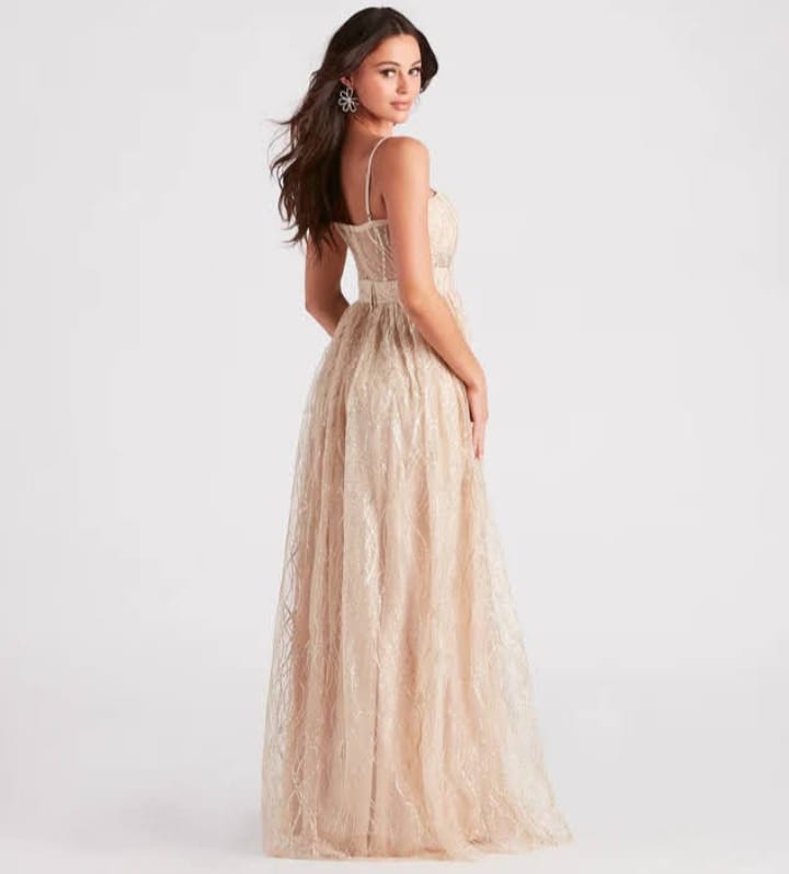VESTIDO DE FIESTA CON BRILLOS OFELIA - 2