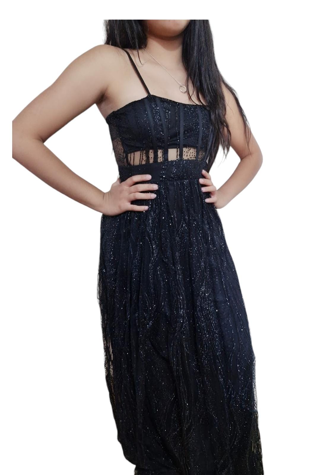 VESTIDO DE FIESTA CON BRILLOS OFELIA - 3