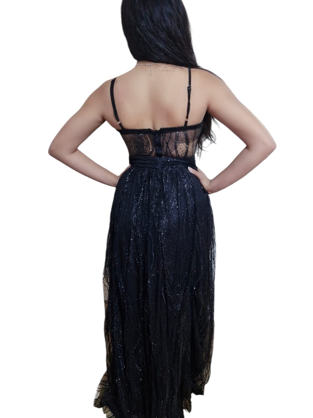 VESTIDO DE FIESTA CON BRILLOS OFELIA - 4