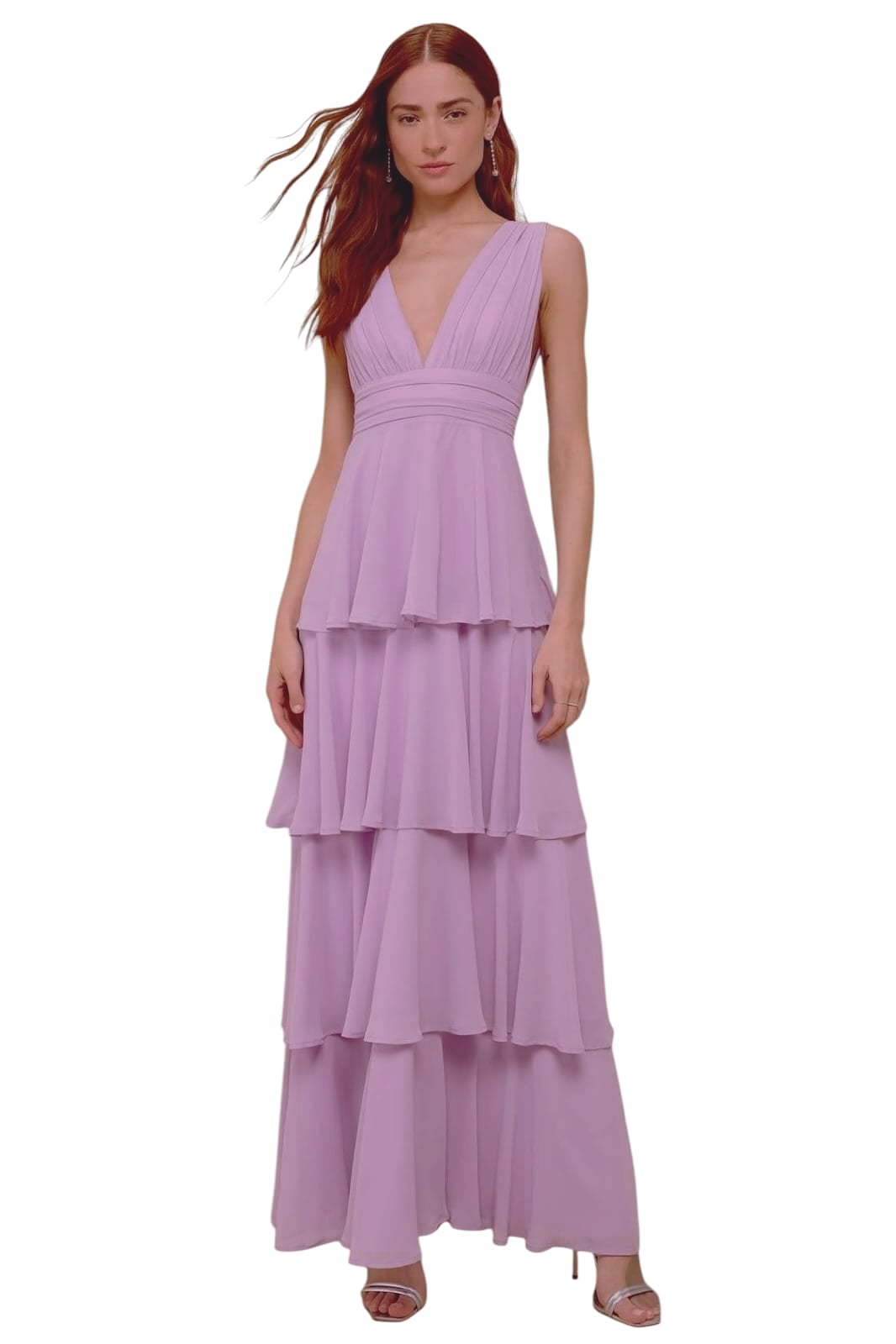 VESTIDO DE FIESTA BRENDA ROSA-LILA - 1