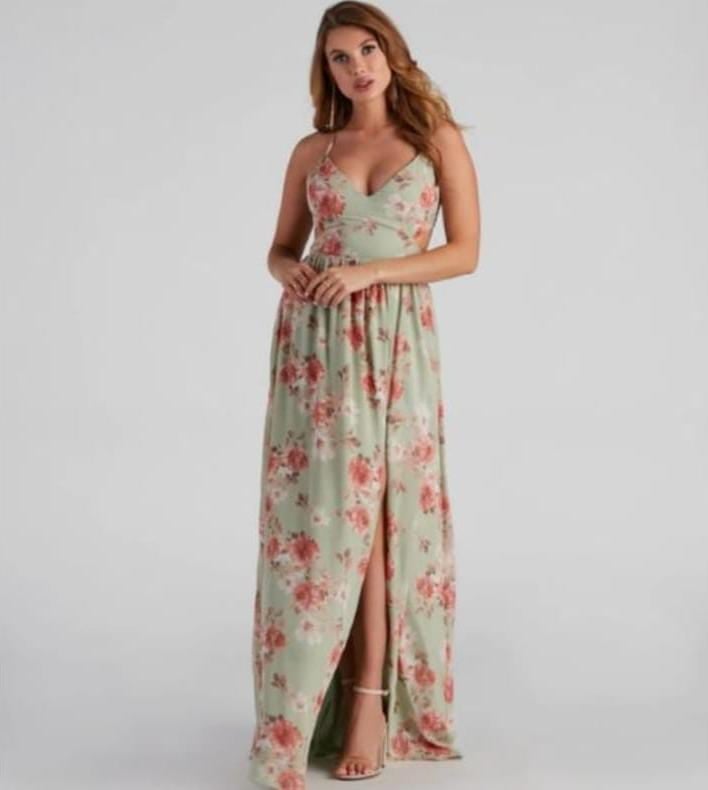 VESTIDO DE FIESTA MIEL - 1