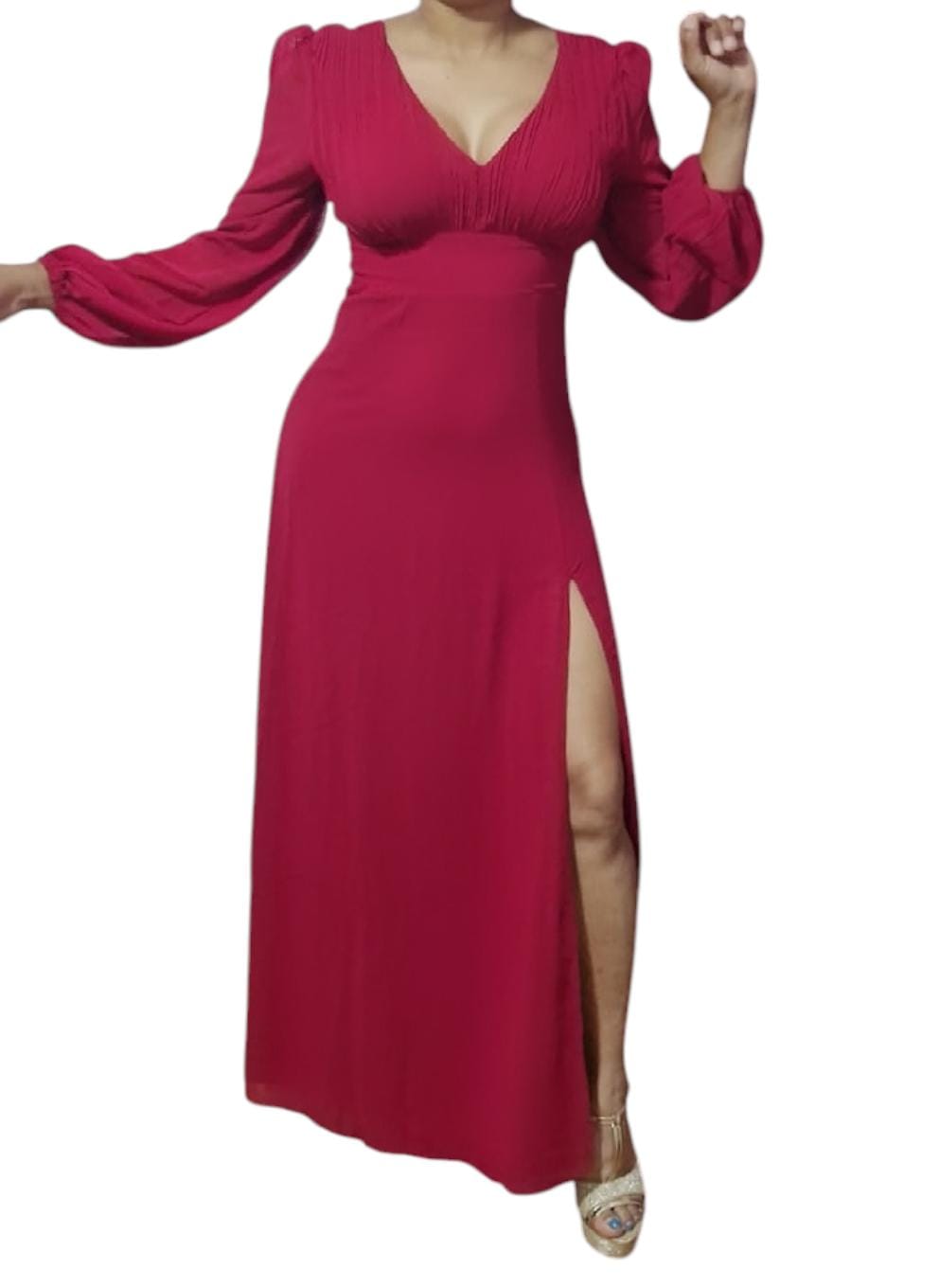 VESTIDO DE FIESTA CLAUDIA ROJO - 1