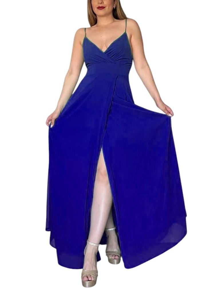 VESTIDO DE FIESTA LINA AZUL - 1