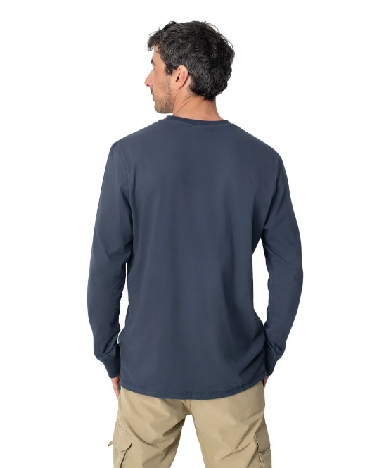 POLERA HOMBRE LARGO COYÁN ALGODÓN ORGÁNICO UV+ LENGA®. - 2