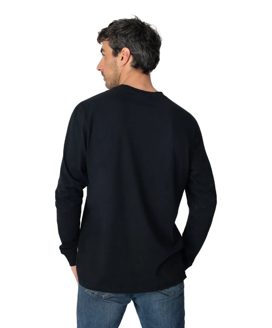 POLERA HOMBRE LARGO COYÁN ALGODÓN ORGÁNICO UV+ LENGA®. - 2