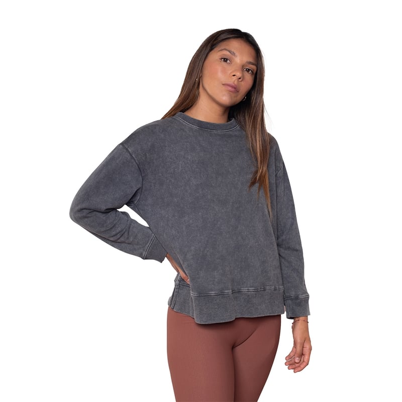 POLERÓN DE MUJER CUELLO REDONDO RAYEN LENGA® SUSTENTABLE - 1