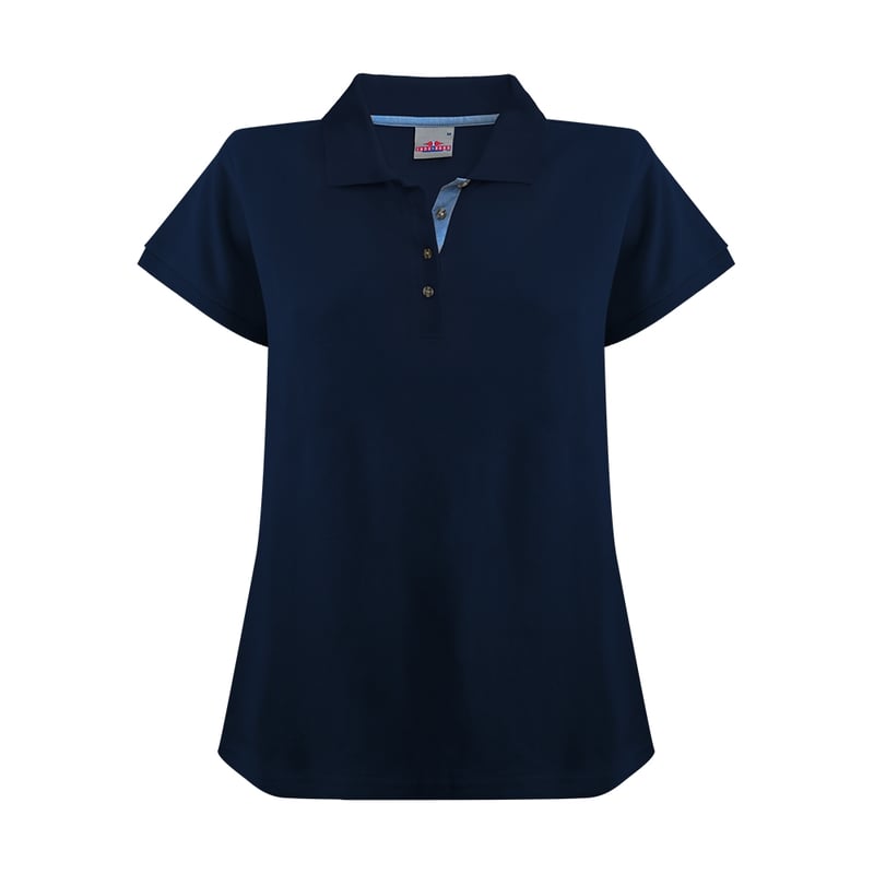 POLERA PIQUÉ SAIL COLLETION PREMIUM DETALLE EN BOTONERA MUJER - 1