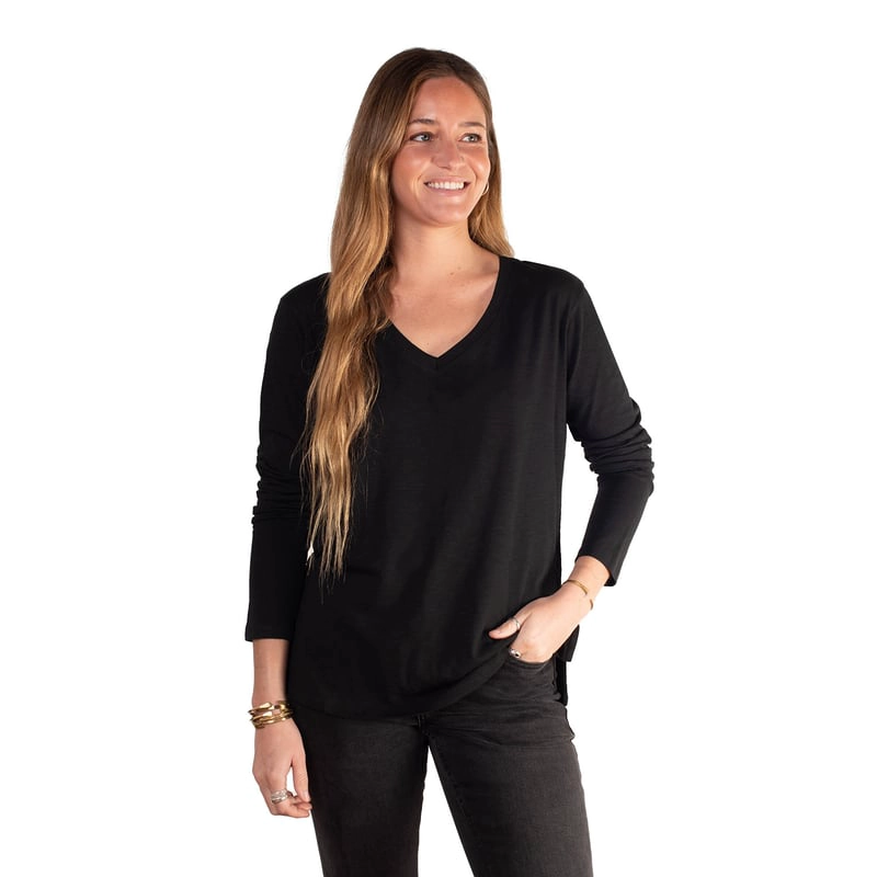 POLERA MAQUI MUJER ESCOTE V LARGO LENGA ® - 1