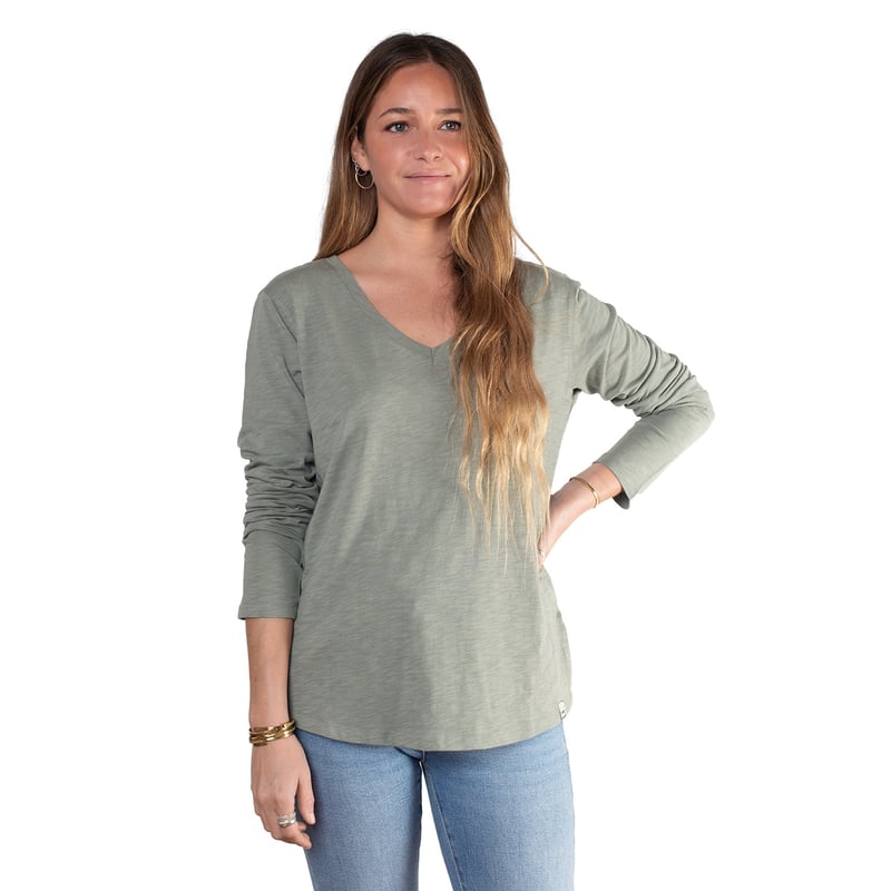 POLERA MAQUI MUJER ESCOTE V LARGO LENGA ® - 1