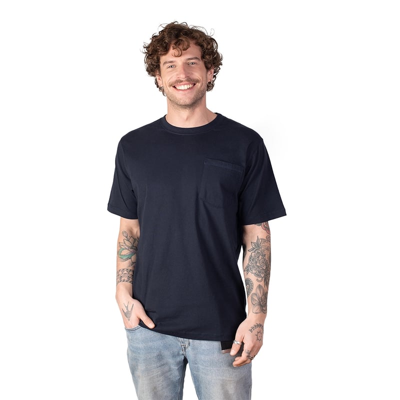 POLERA HOMBRE CORTO CON BOLSILLO QUILLAY - 1