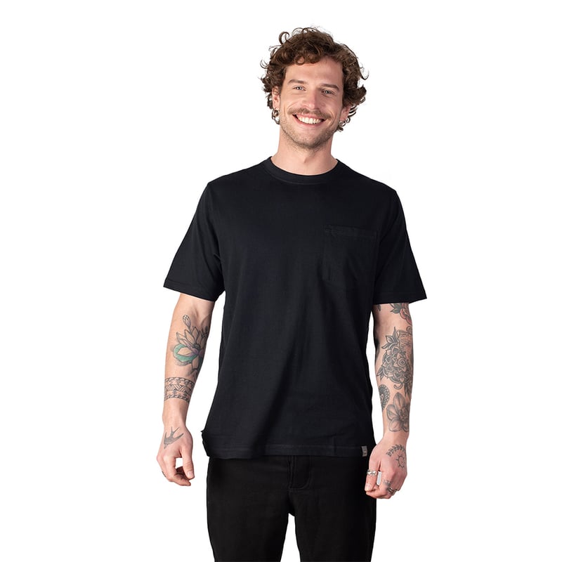 POLERA HOMBRE CORTO CON BOLSILLO QUILLAY - 1