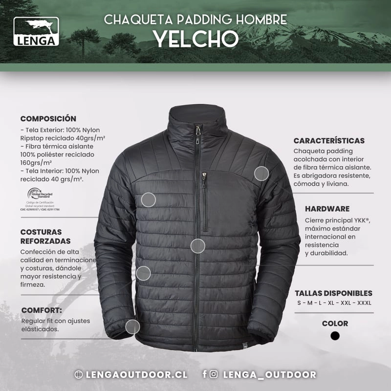 CHAQUETA TÉRMICA PADDING HOMBRE YELCHO LENGA® - 5