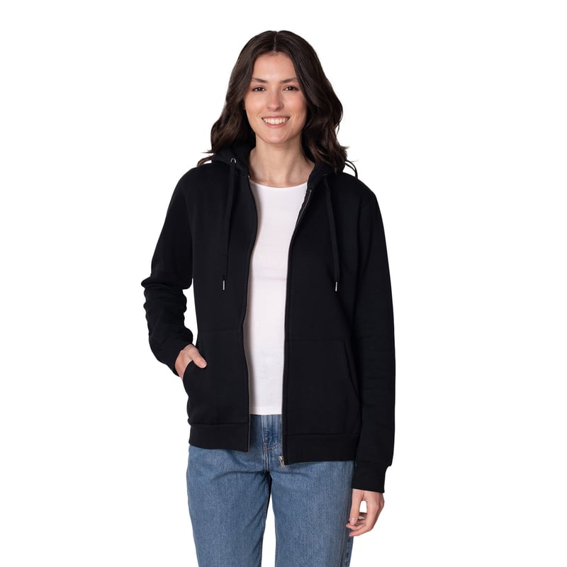 POLERÓN CON CAPUCHA Y CIERRE SBS® DE MUJER UV+PRO INDUSBORD® - 3