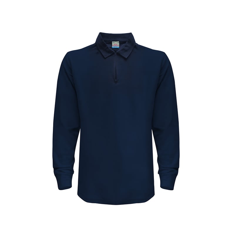 POLERA PIQUÉ HOMBRE PREMIUM ML CON CIERRE INDUSBORD® UV+PRO - 1