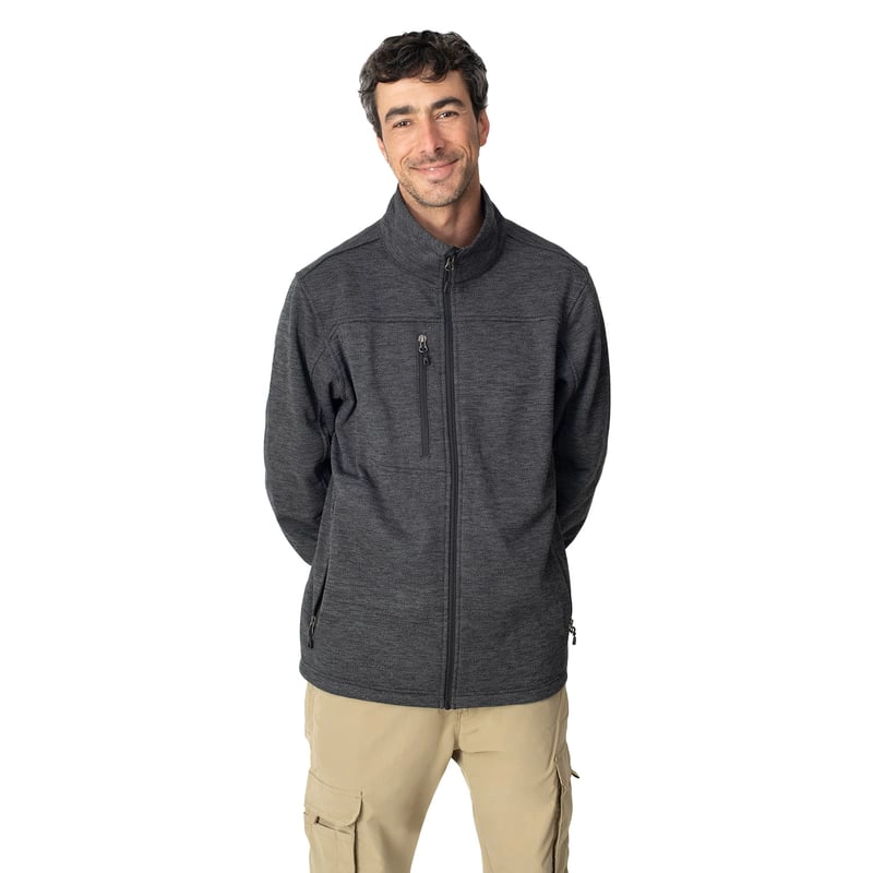 CHAQUETA MICROPOLAR HOMBRE BAKER CIERRE YKK® LENGA® SUSTENTABLE - 1