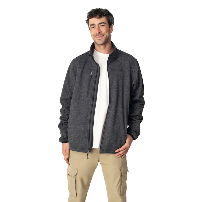 CHAQUETA MICROPOLAR HOMBRE BAKER CIERRE YKK® LENGA® SUSTENTABLE - 3