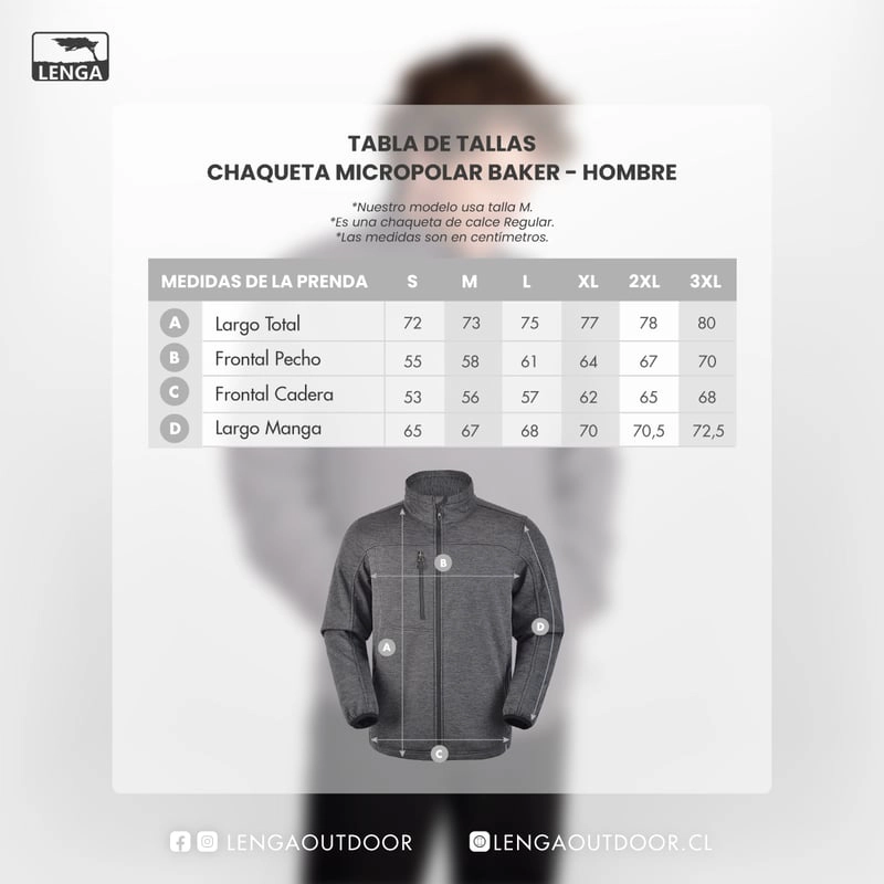 CHAQUETA MICROPOLAR HOMBRE BAKER CIERRE YKK® LENGA® SUSTENTABLE - 6