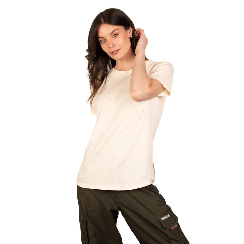 POLERA HUILLI CUELLO REDONDO CORTO SUSTENTABLE LENGA® - 1