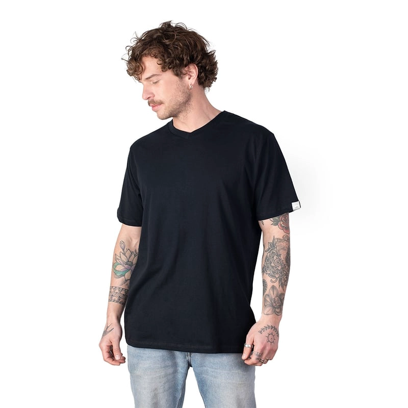 POLERA CUELLO V DE HOMBRE 100 ALGODÓN ORGÁNICO RANCO LENGA®._ - 3