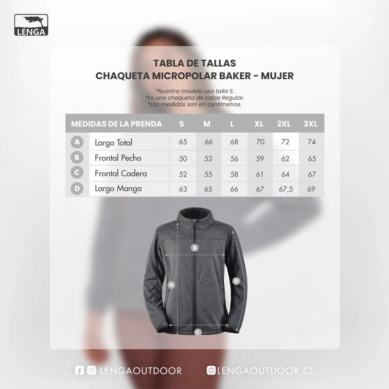 CHAQUETA MICROPOLAR MUJER BAKER CIERRE YKK® LENGA® SUSTENTABLE - 5