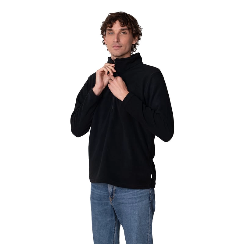 CHAQUETA MICROPOLAR PULLOVER HOMBRE CON CIERRES SBS® SUSTENTABLE - 3