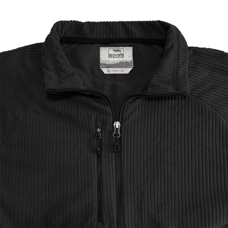 CHAQUETA OUTDOOR HOMBRE LENGA JKTH-1806 TEXTIL MICROPOLAR HYBRID-SHELL - 6