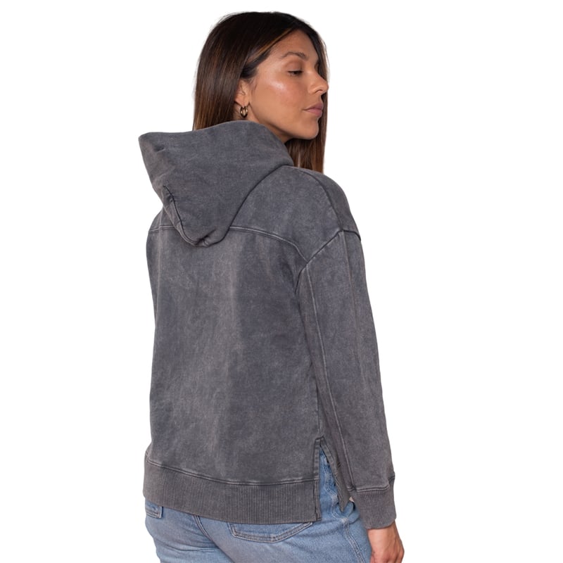POLERÓN MUJER LENGA MAGLIA CON GORRO SUSTENTABLE - 2