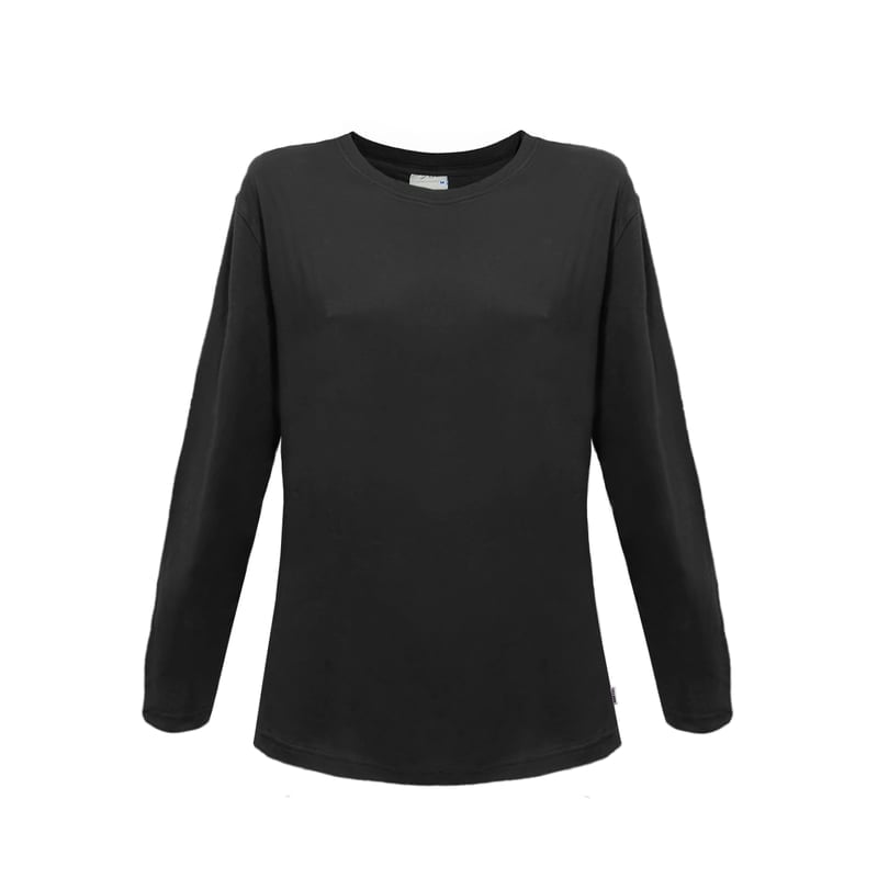 POLERA MUJER INDUSBORD PPM-220 ALGODÓN CUELLO REDONDO MANGA LARGA PREMIUM UVPRO - 1