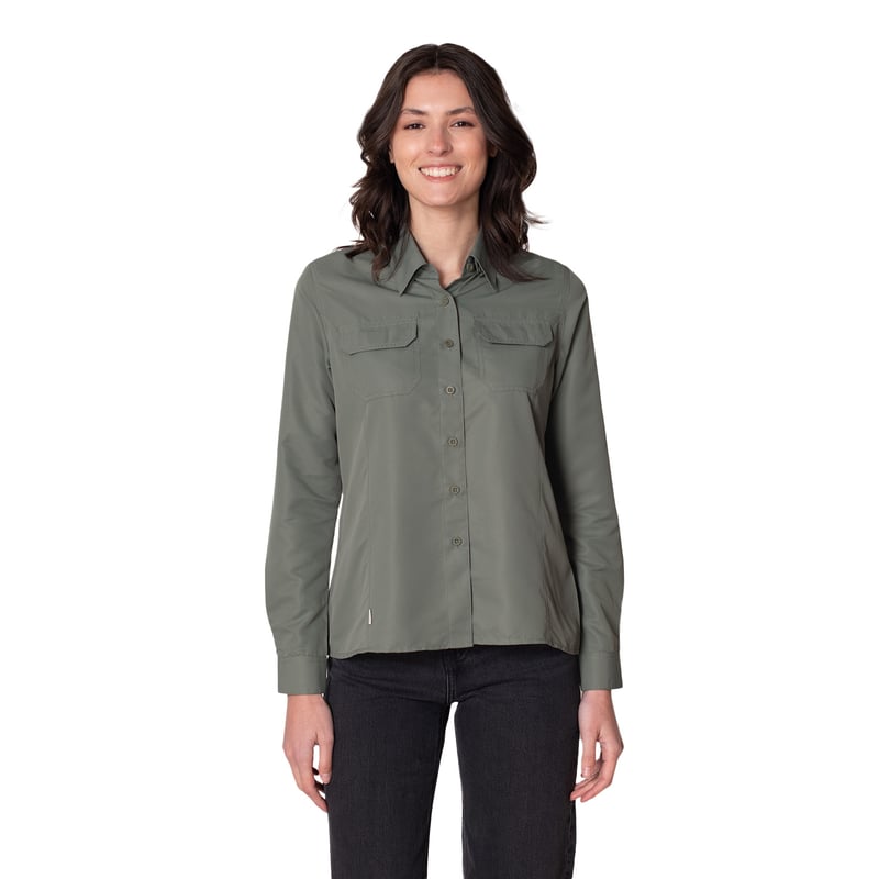 BLUSA OUTDOOR MUJER INDUSBORD BTD-06 RIPSTOP TACTEL DRY UV50 CERTIFICADA - 1