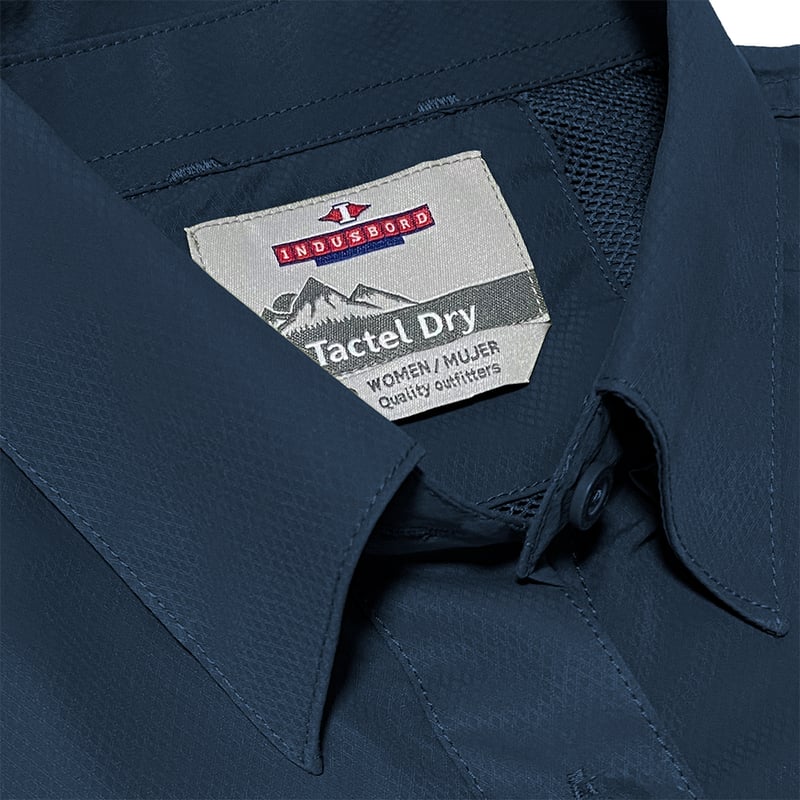 BLUSA OUTDOOR MUJER INDUSBORD BTD-06 RIPSTOP TACTEL DRY UV50 CERTIFICADA - 6