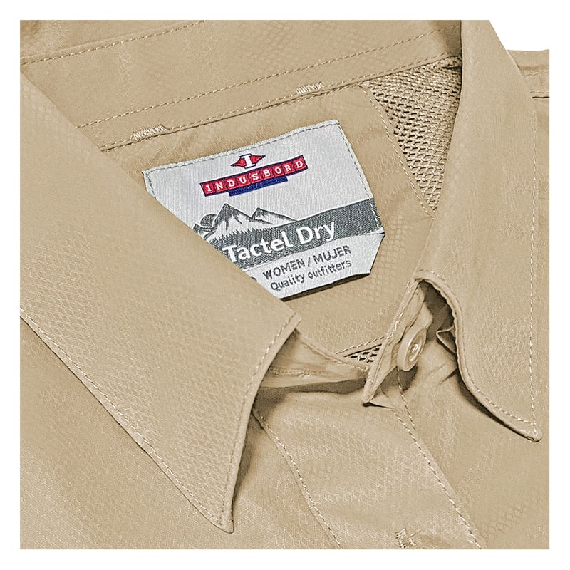 BLUSA OUTDOOR MUJER INDUSBORD BTD-06 RIPSTOP TACTEL DRY UV50 CERTIFICADA - 6
