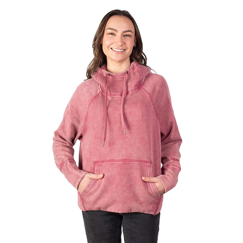 POLERÓN MUJER LENGA MAITÉN CANGURO CON GORRO SUSTENTABLE - 1