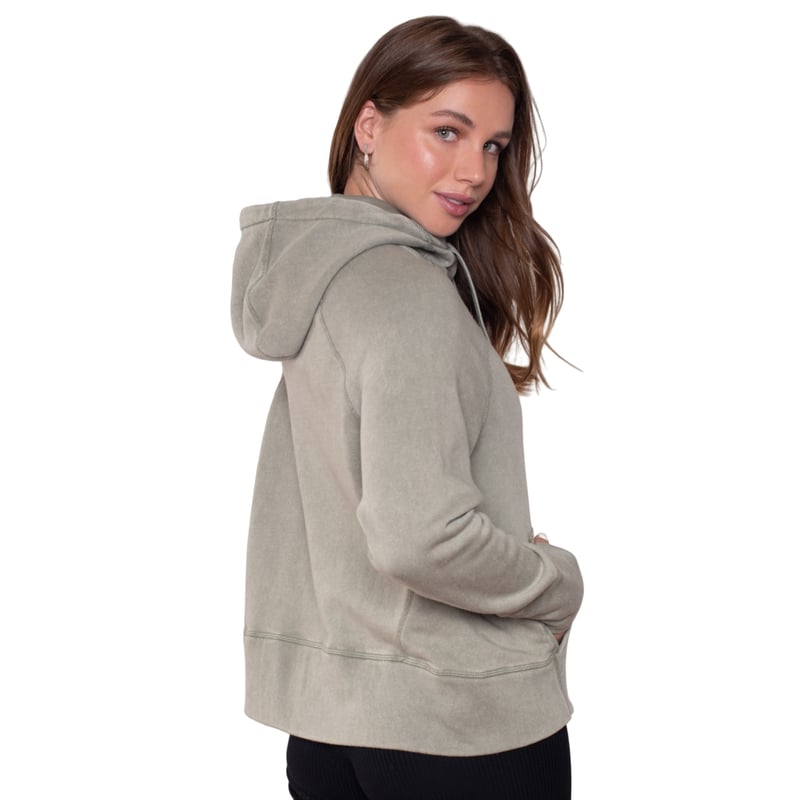 POLERÓN MUJER LENGA MAITÉN CANGURO CON GORRO SUSTENTABLE - 2