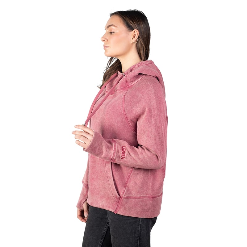 POLERÓN MUJER LENGA MAITÉN CANGURO CON GORRO SUSTENTABLE - 2