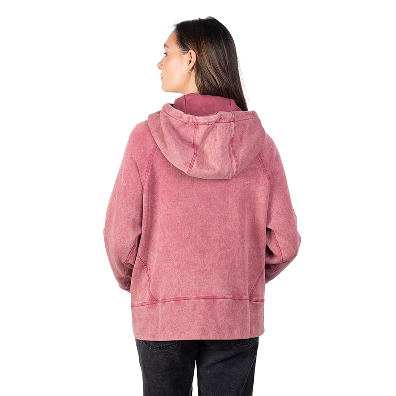 POLERÓN MUJER LENGA MAITÉN CANGURO CON GORRO SUSTENTABLE - 3