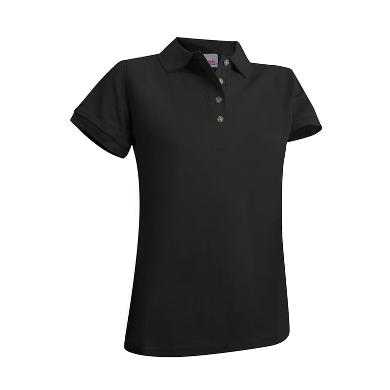 POLERA GOLF MUJER INDUSBORD PGM-210 ALGODÓN PIQUÉ PREMIUM TEXTURA SUAVE MANGA CORTA UV50 CERTIFICADA - 3