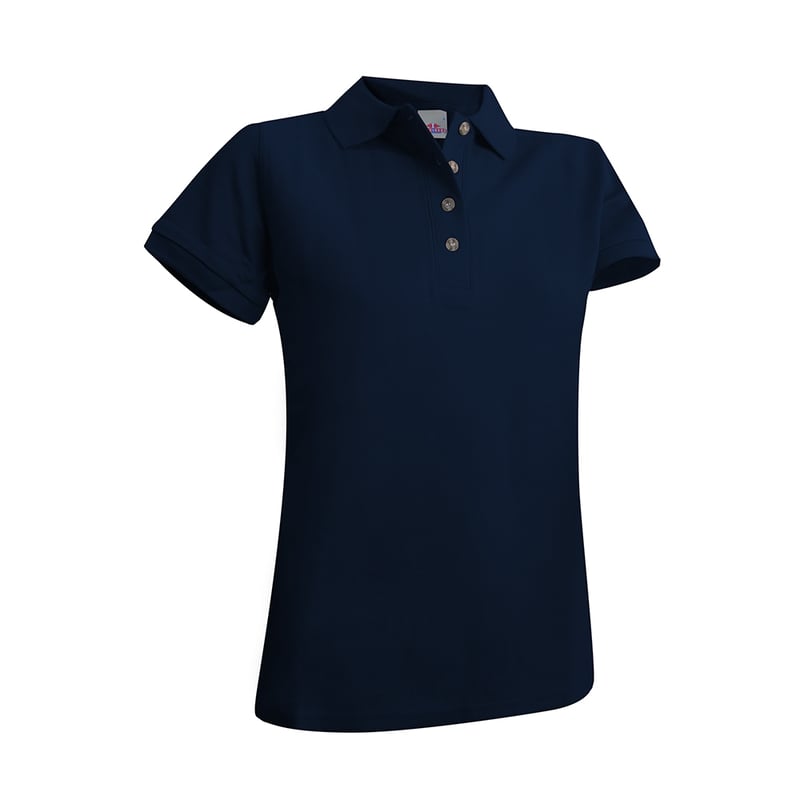 POLERA GOLF MUJER INDUSBORD PGM-210 ALGODÓN PIQUÉ PREMIUM TEXTURA SUAVE MANGA CORTA UV50 CERTIFICADA - 3