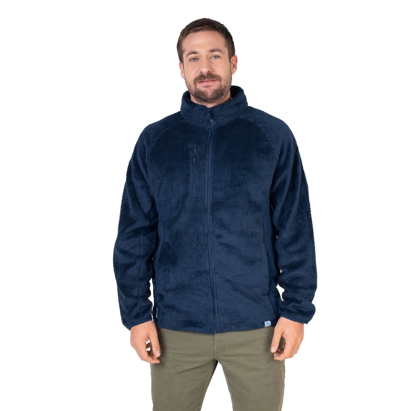 CHAQUETA OUTDOOR HOMBRE LENGA FURRY GREY MICROPOLAR ® CIERRES YKK® - 1