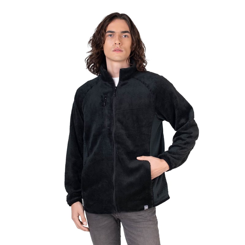 CHAQUETA OUTDOOR HOMBRE LENGA FURRY GREY MICROPOLAR ® CIERRES YKK® - 1