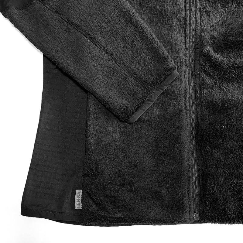 CHAQUETA OUTDOOR HOMBRE LENGA FURRY GREY MICROPOLAR ® CIERRES YKK® - 5