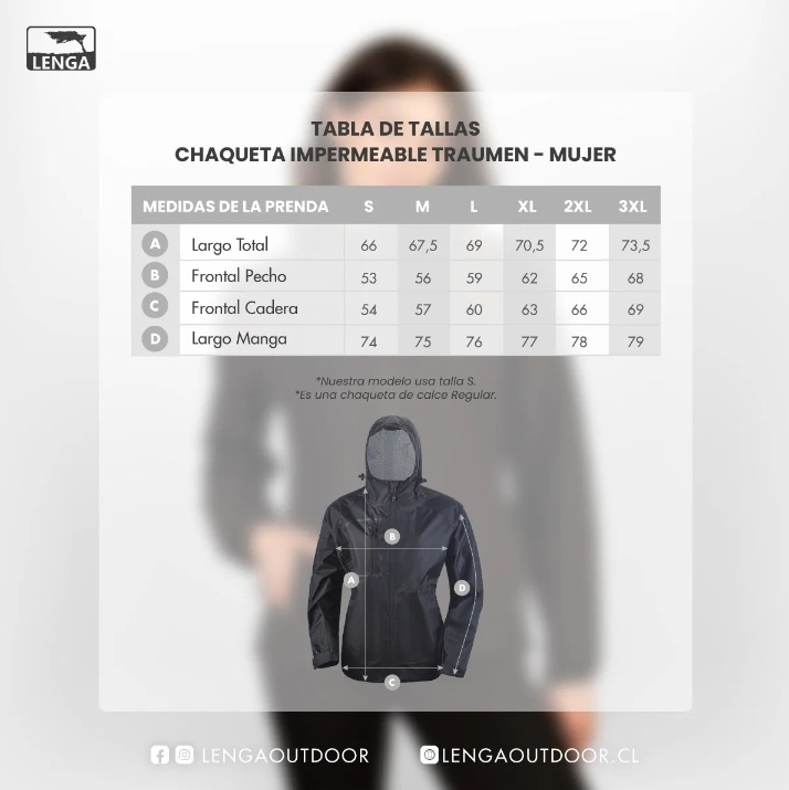 CHAQUETA OUTDOOR MUJER LENGA RJTM-21 TEXTIL IMPERMEABLE TRAUMEN HYDRA-PRO ® - 6