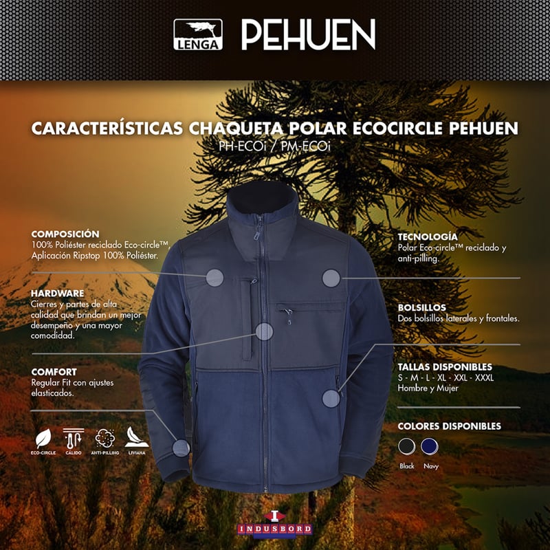 CHAQUETA POLAR TELA ECO-CIRCLE SUSTENTABLE HOMBRE._ - 5