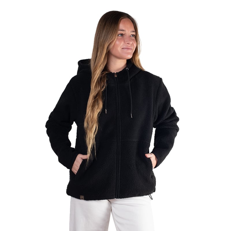 POLERÓN OUTDOOR MUJER LENGA PUYA CHAQUETA POLAR SHERPA CON CAPUCHA ® - 1