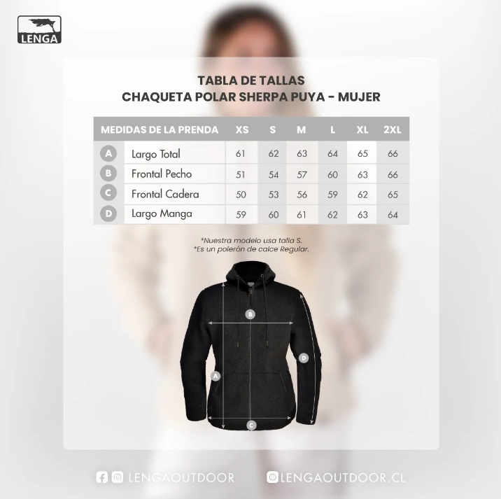 POLERÓN OUTDOOR MUJER LENGA PUYA CHAQUETA POLAR SHERPA CON CAPUCHA ® - 6