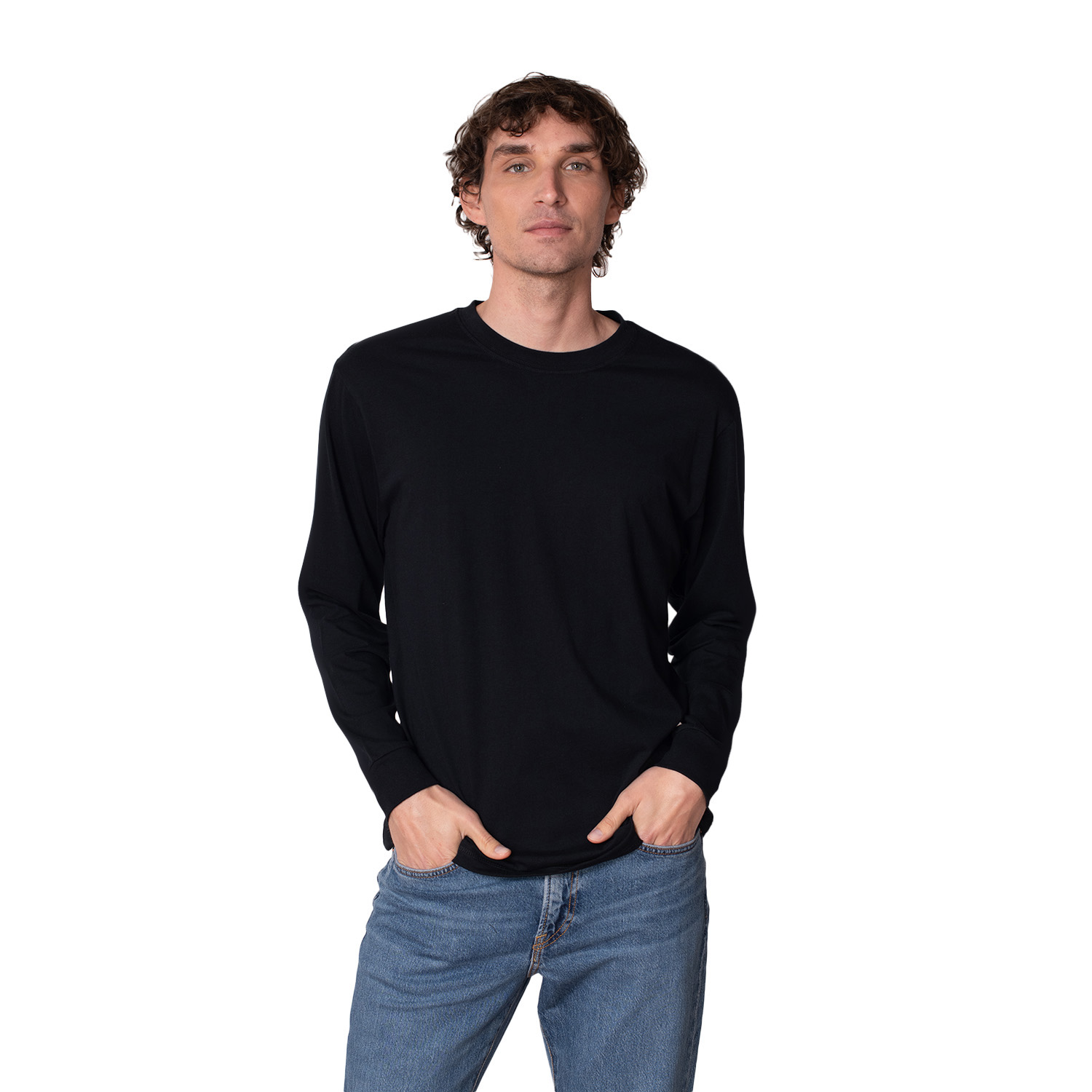 POLERA HOMBRE MANGA LARGA ALGODÓN UV+PRO INDUSBORD® - 1