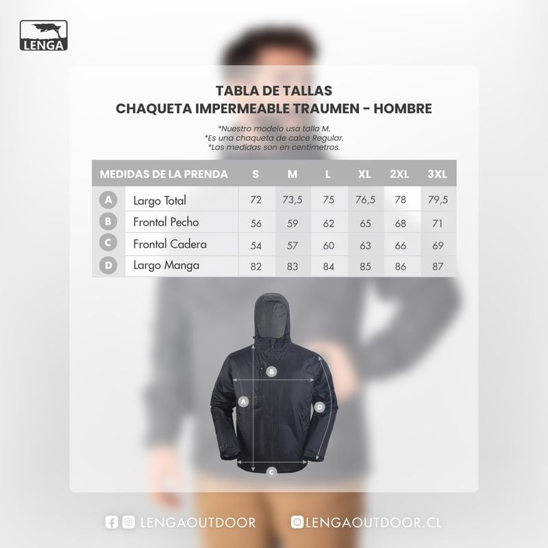 CHAQUETA IMPERMEABLE HOMBRE TRAUMEN HYDRA-PRO LENGA®.- - 6