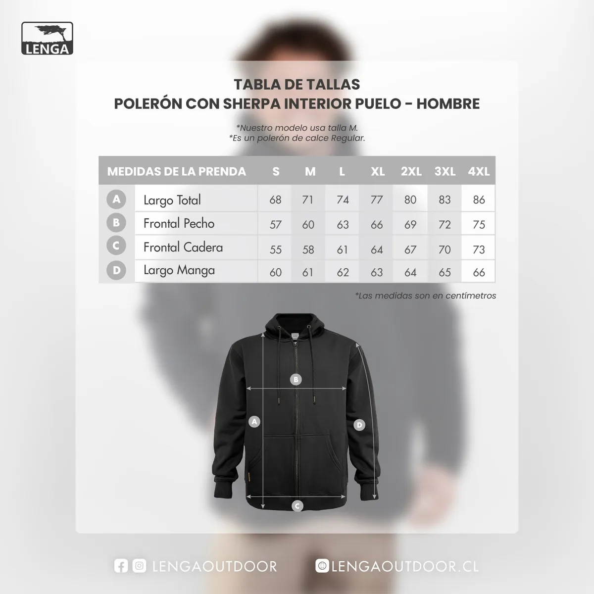 POLERÓN CAPUCHA Y CIERRE CON INTERIOR POLAR SHERPA PUELO LENGA - 6