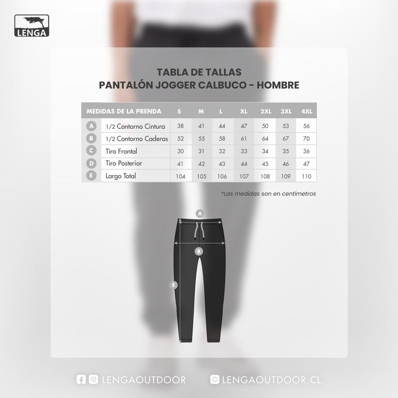 PANTALÓN JOGGER DE HOMBRE ALGODÓN ORGÁNICO CALBUCO DE LENGA® - 6